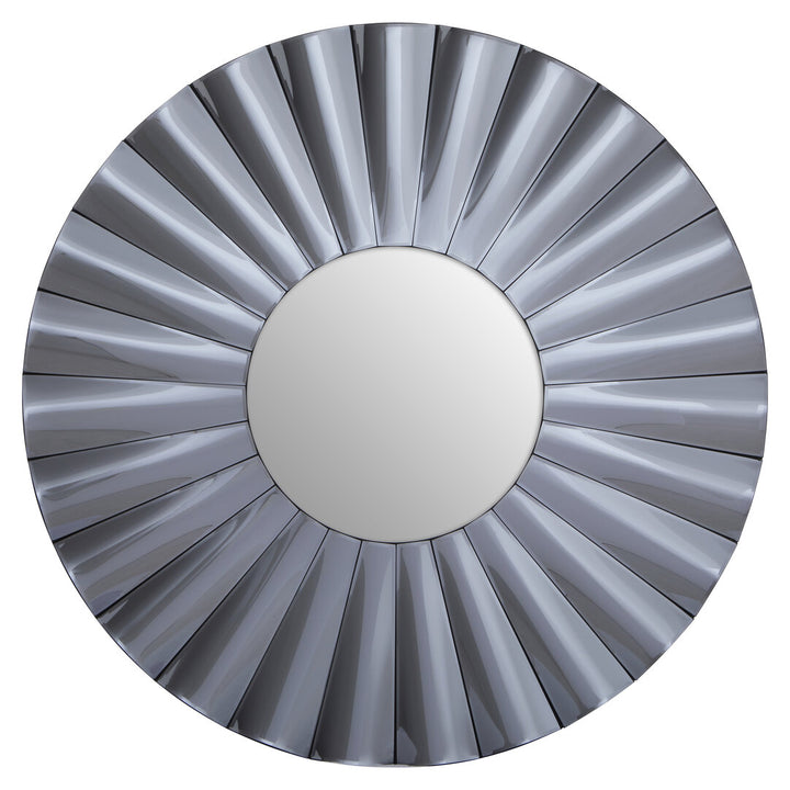 Glenmore Round Wall Mirror – Grey