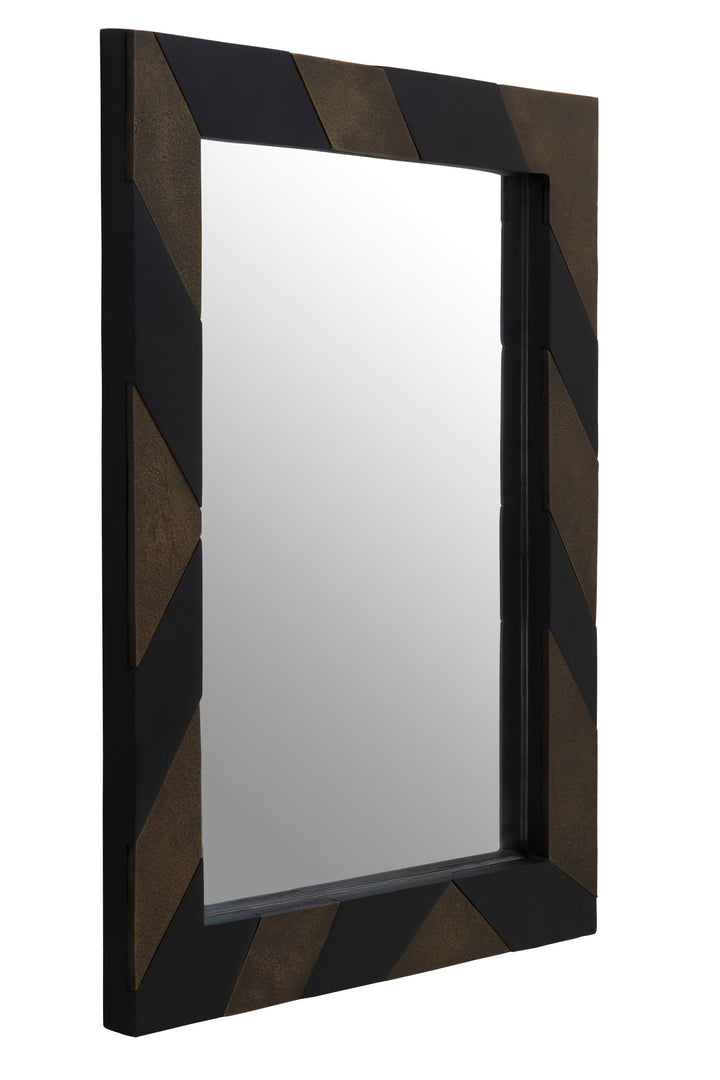 Aris Black & Gold Wall Mirror