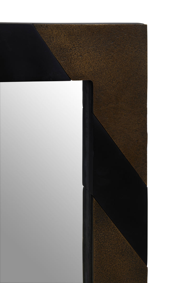 Aris Black & Gold Wall Mirror