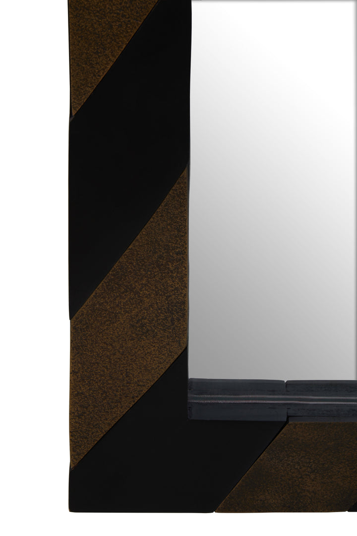 Aris Black & Gold Wall Mirror