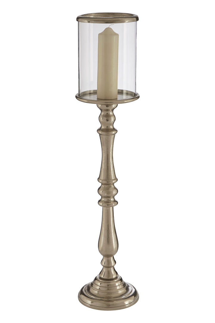 Kensington Townhouse Candle Holder – Small, in Nickel Finish