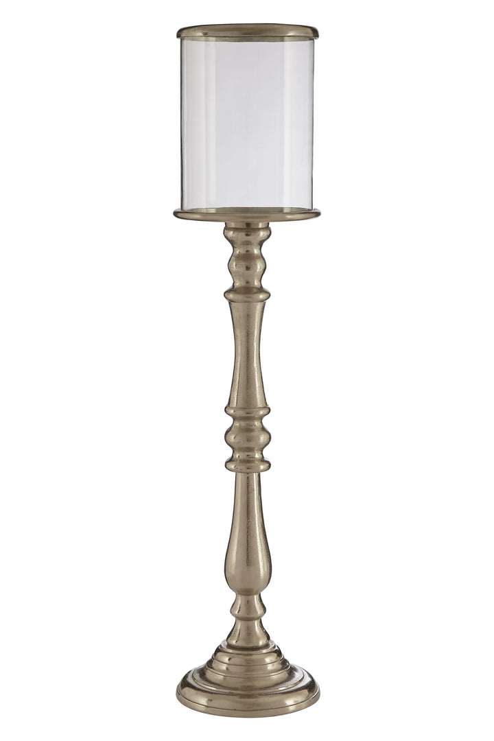 Kensington Townhouse Candle Holder – Small, in Nickel Finish