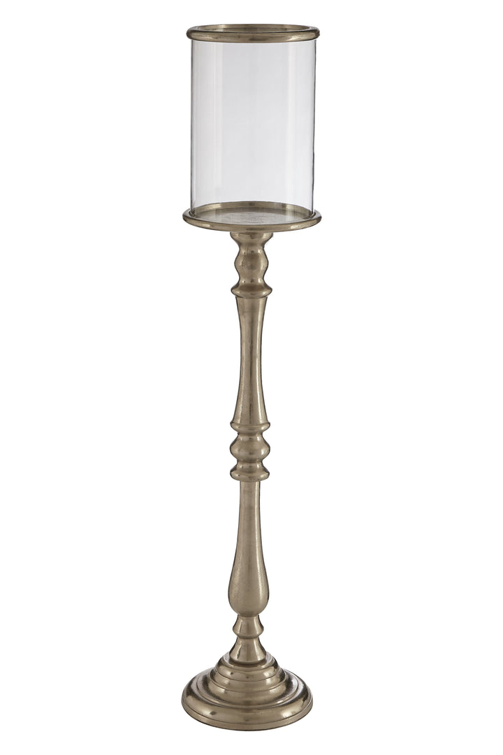 Kensington Townhouse Candle Holder – Large, in Nickel Finish
