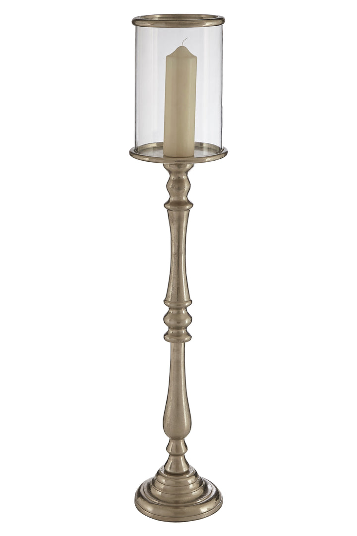 Kensington Townhouse Candle Holder – Large, in Nickel Finish