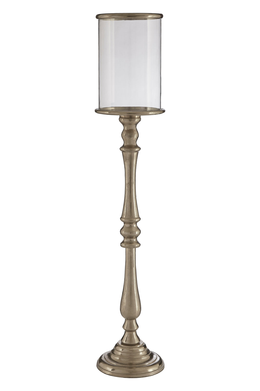 Kensington Townhouse Candle Holder – Large, in Nickel Finish