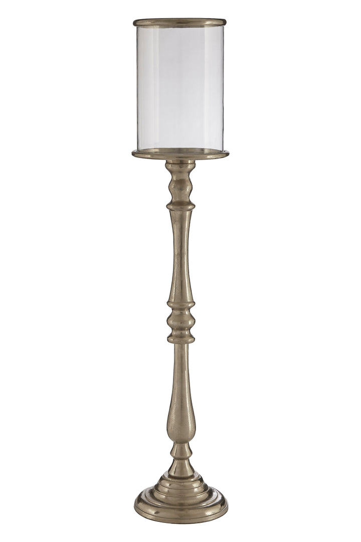 Kensington Townhouse Candle Holder – Large, in Nickel Finish