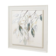 Dolce Mottle Leaf Framed Canvas Painting