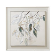Dolce Mottle Leaf Framed Canvas Painting