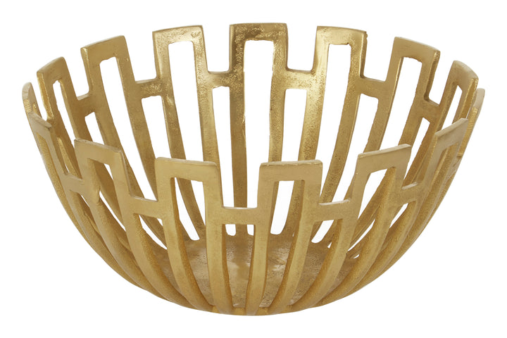 Delphi Large Gold Accent Decorative Bowl