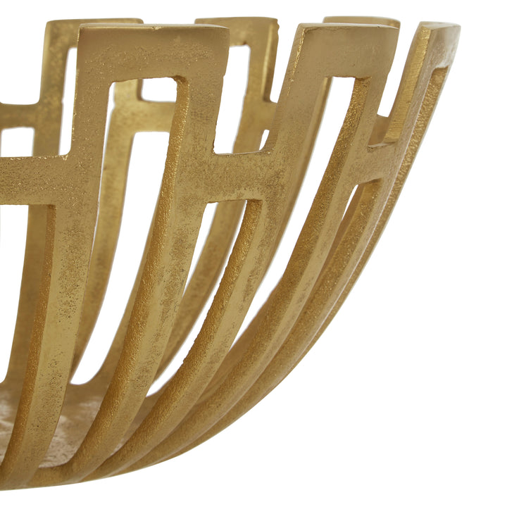 Delphi Large Gold Accent Decorative Bowl