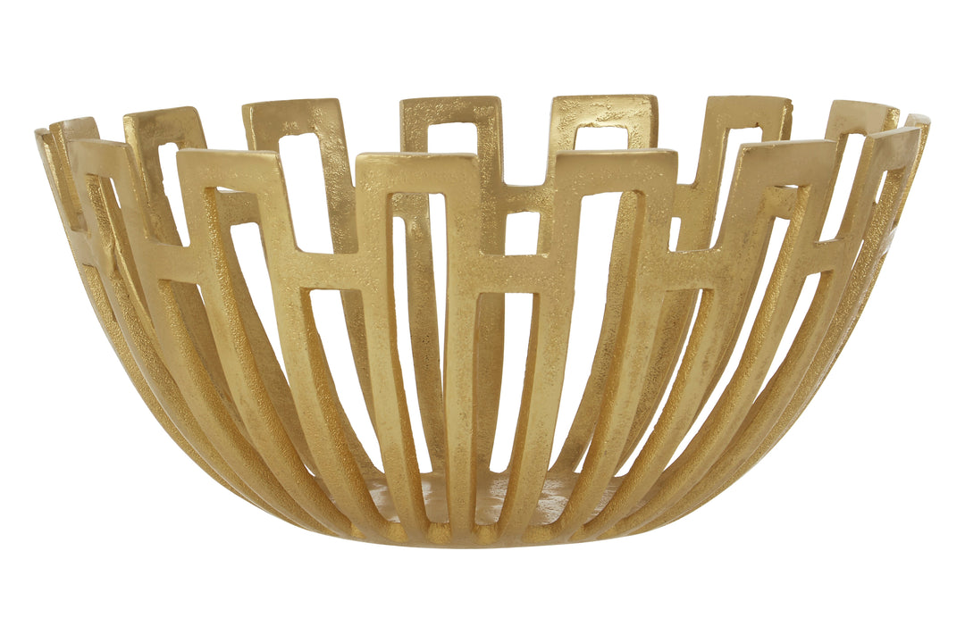 Delphi Large Gold Accent Decorative Bowl