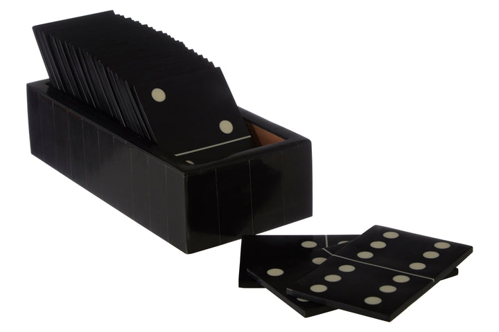 Churchill Black Domino Game Set