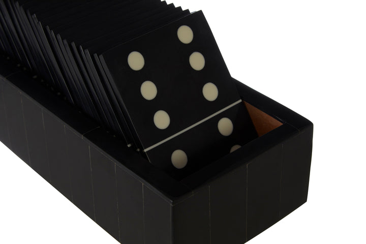 Churchill Black Domino Game Set