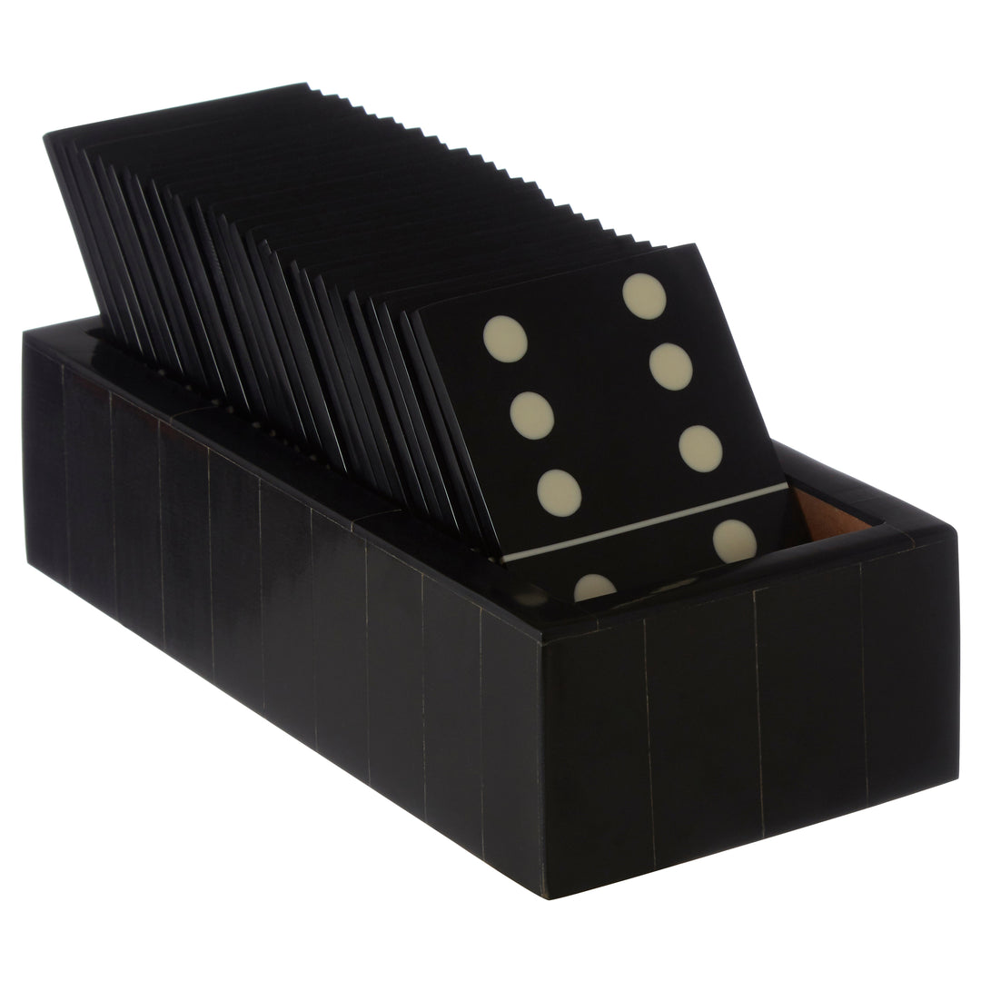 Churchill Black Domino Game Set
