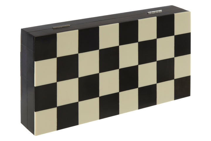 Churchill Black & White Foldable Chess Set