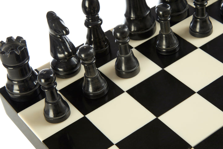 Churchill Black & White Foldable Chess Set