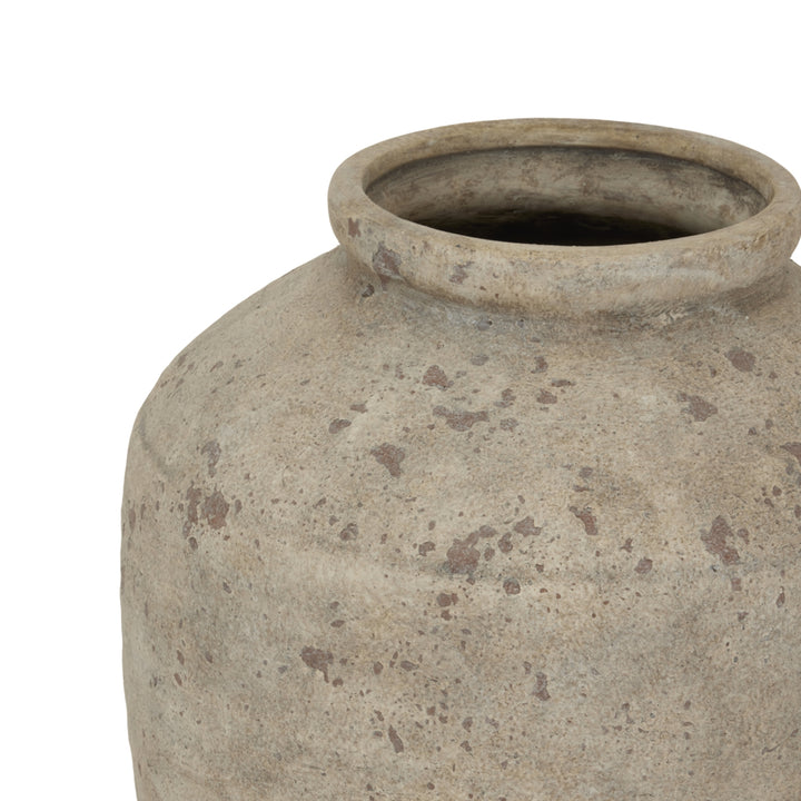 Deruta Large Mottled Finish Vase