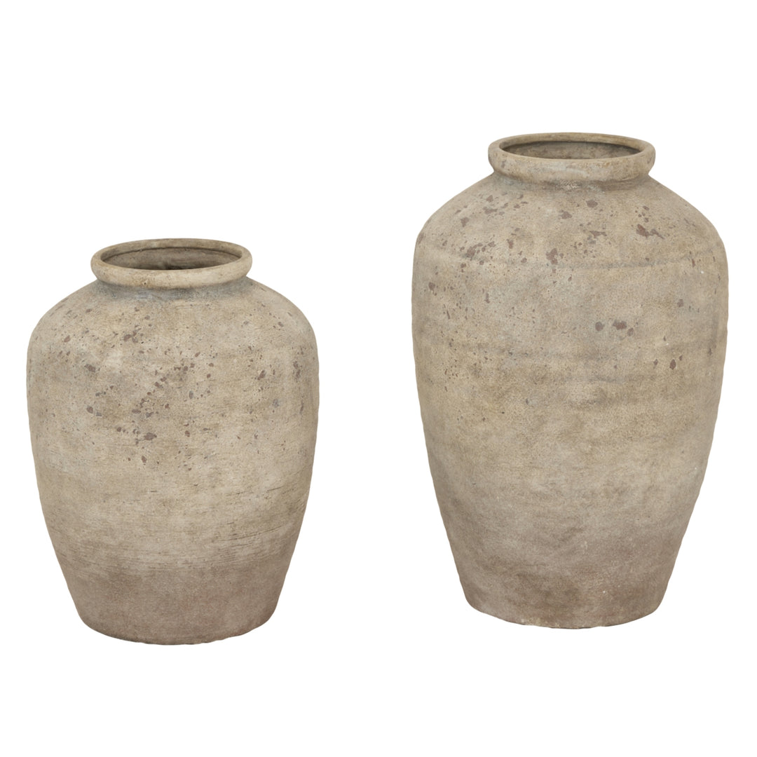 Deruta Large Mottled Finish Vase
