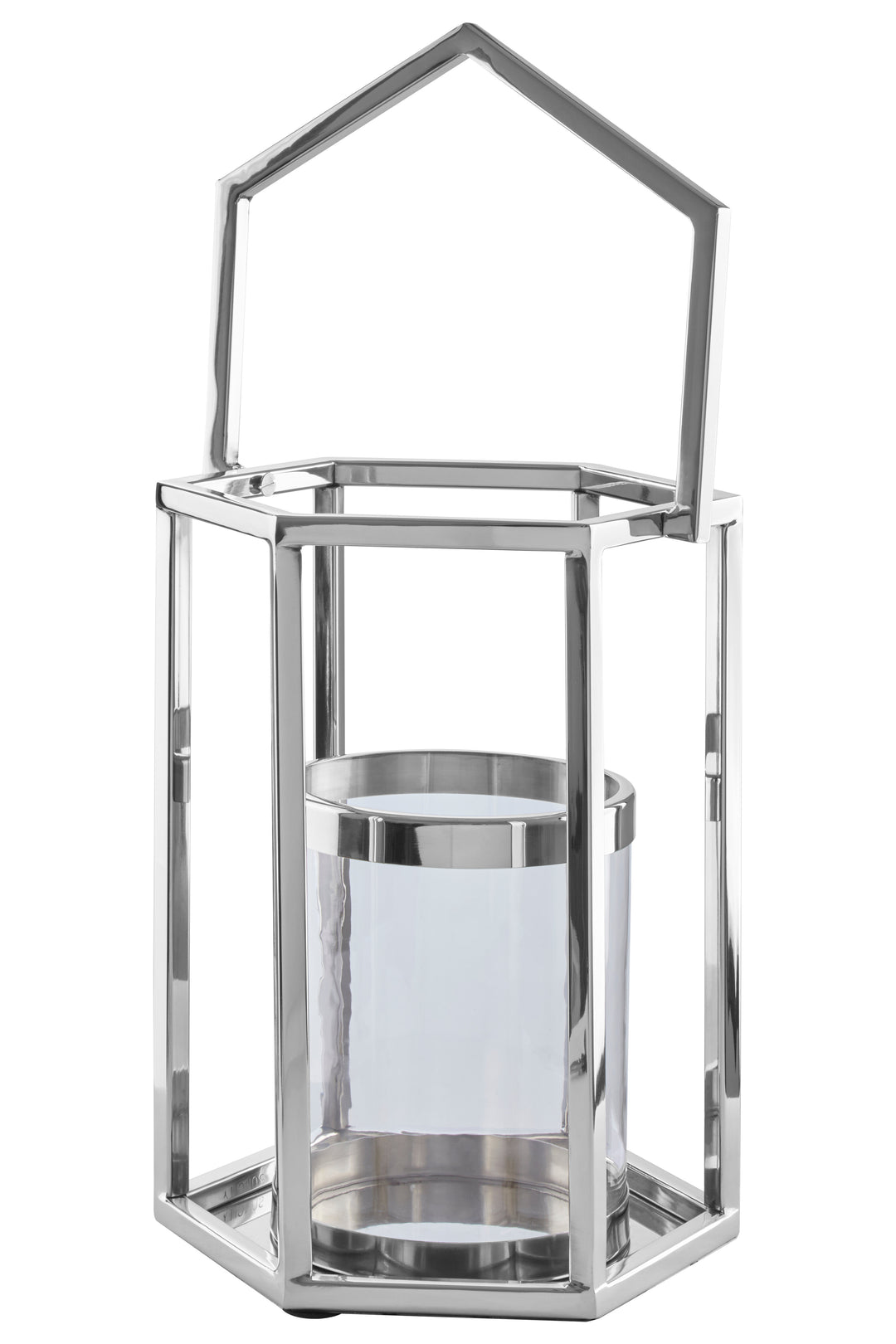 Herber Lantern – Small, with Silver Hexagonal Frame