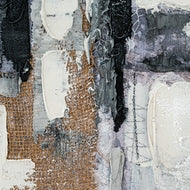 Fusion Hand-Painted Canvas Wall Art in Frame