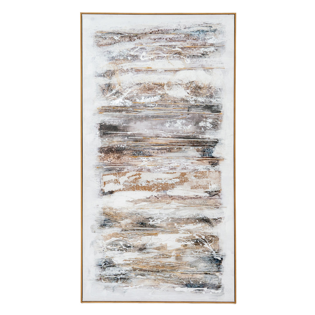 Ethereal Hand-Painted Canvas Wall Art in Frame