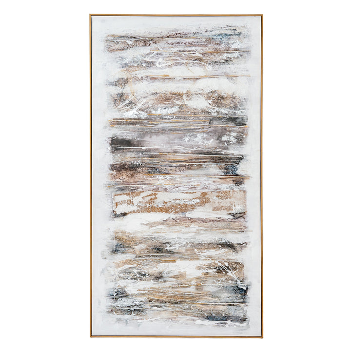 Ethereal Hand-Painted Canvas Wall Art in Frame