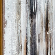 Outlook Hand-Painted Canvas Wall Art in Frame