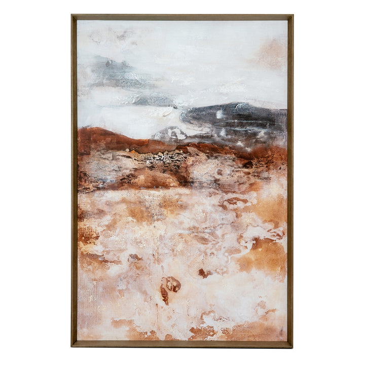 Vista Hand-Painted Canvas Wall Art in Frame