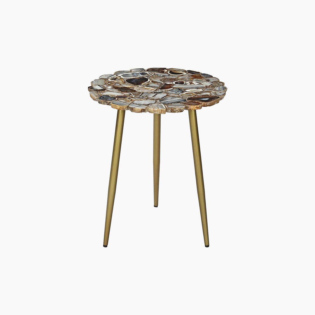 Myra Blue & Black Agate Display Table