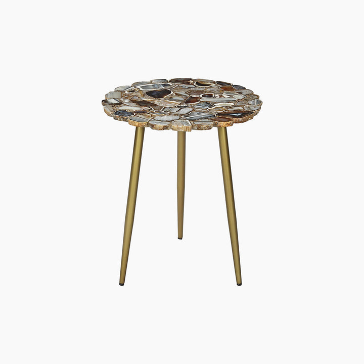 Myra Blue & Black Agate Display Table