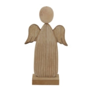 Rustic Wooden Angel Figurine