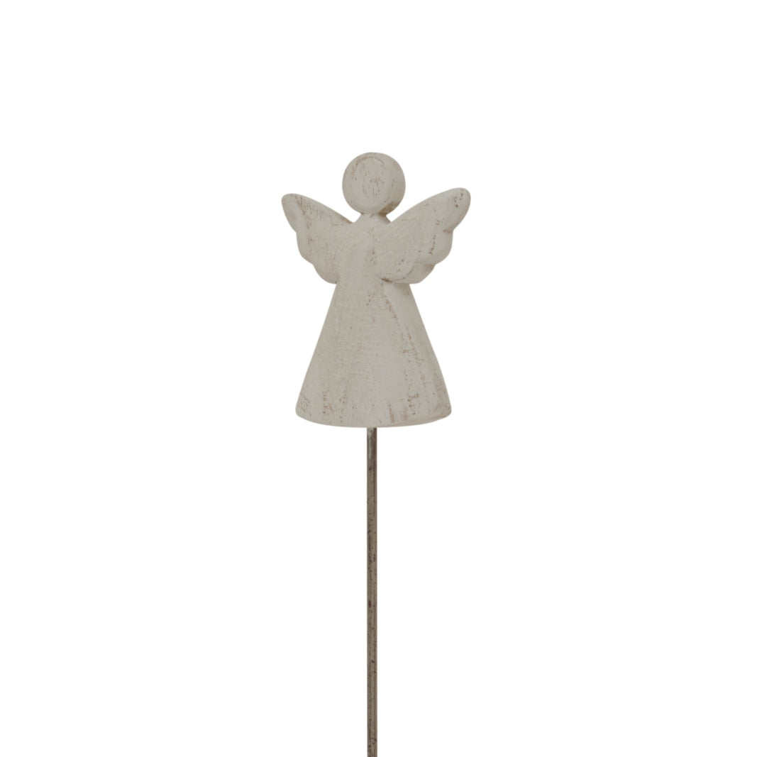 Whitewashed-Rustic-Angel-On-Stand