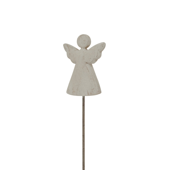 Whitewashed-Rustic-Angel-On-Stand