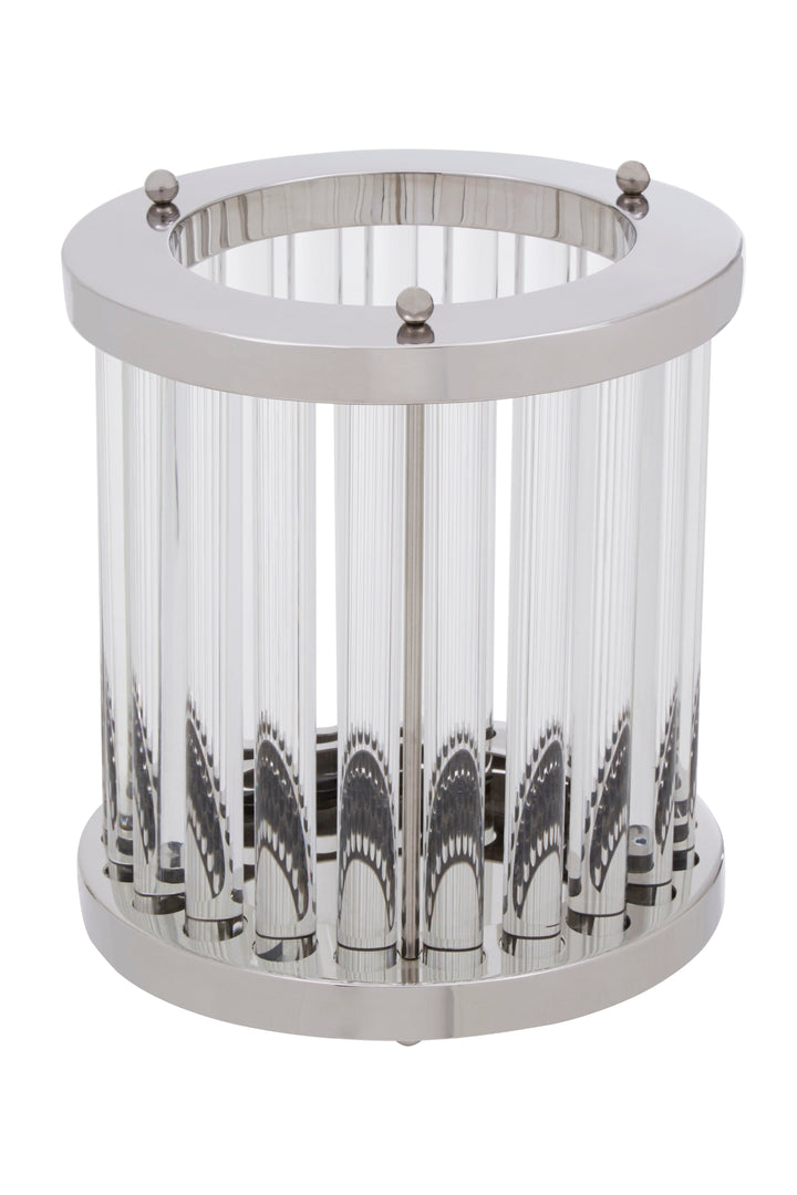 Franklin Candle Holder – Small, in Glass and Stainless Steel