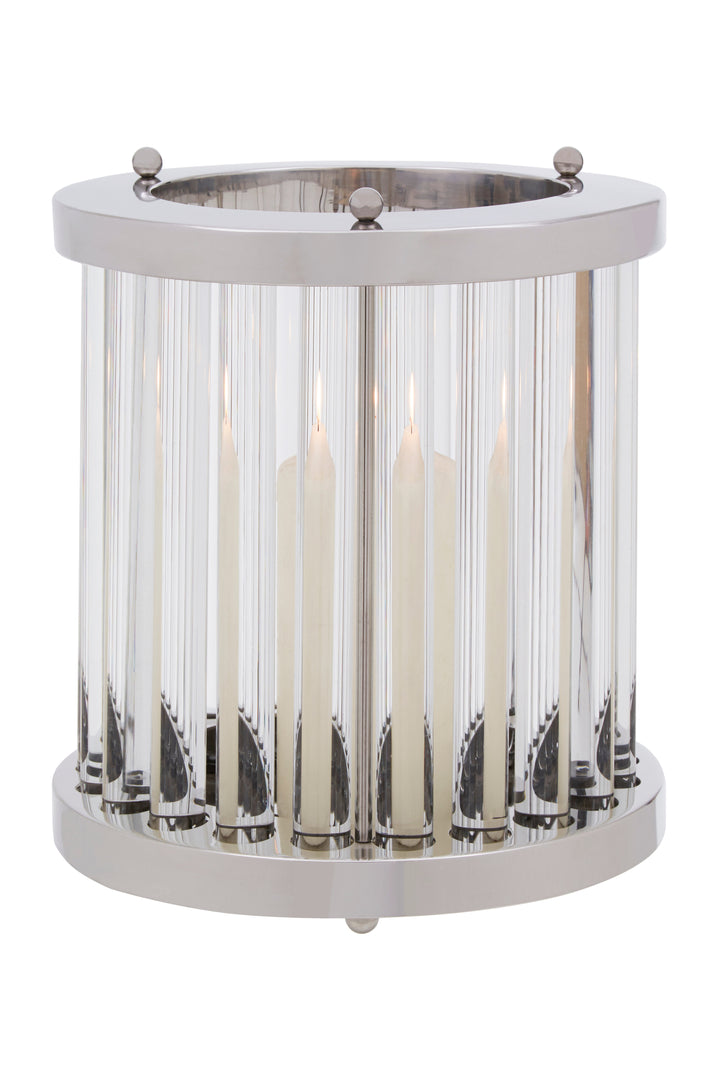 Franklin Candle Holder – Small, in Glass and Stainless Steel