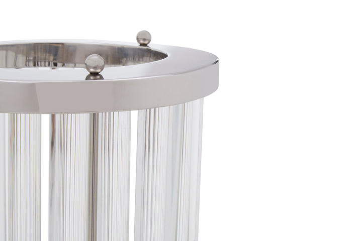 Franklin Candle Holder – Small, in Glass and Stainless Steel