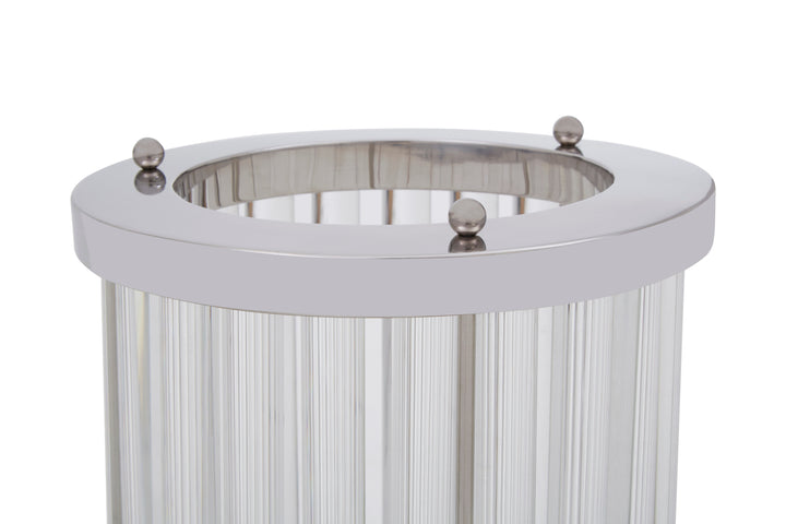 Franklin Candle Holder – Small, in Glass and Stainless Steel