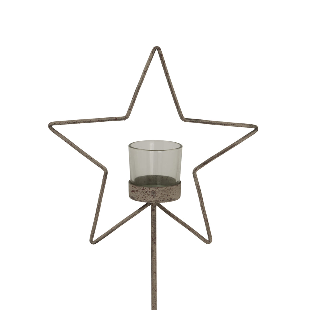 Natural-Rustic-Star-On-Wood-Stand-With-Glass-Votive