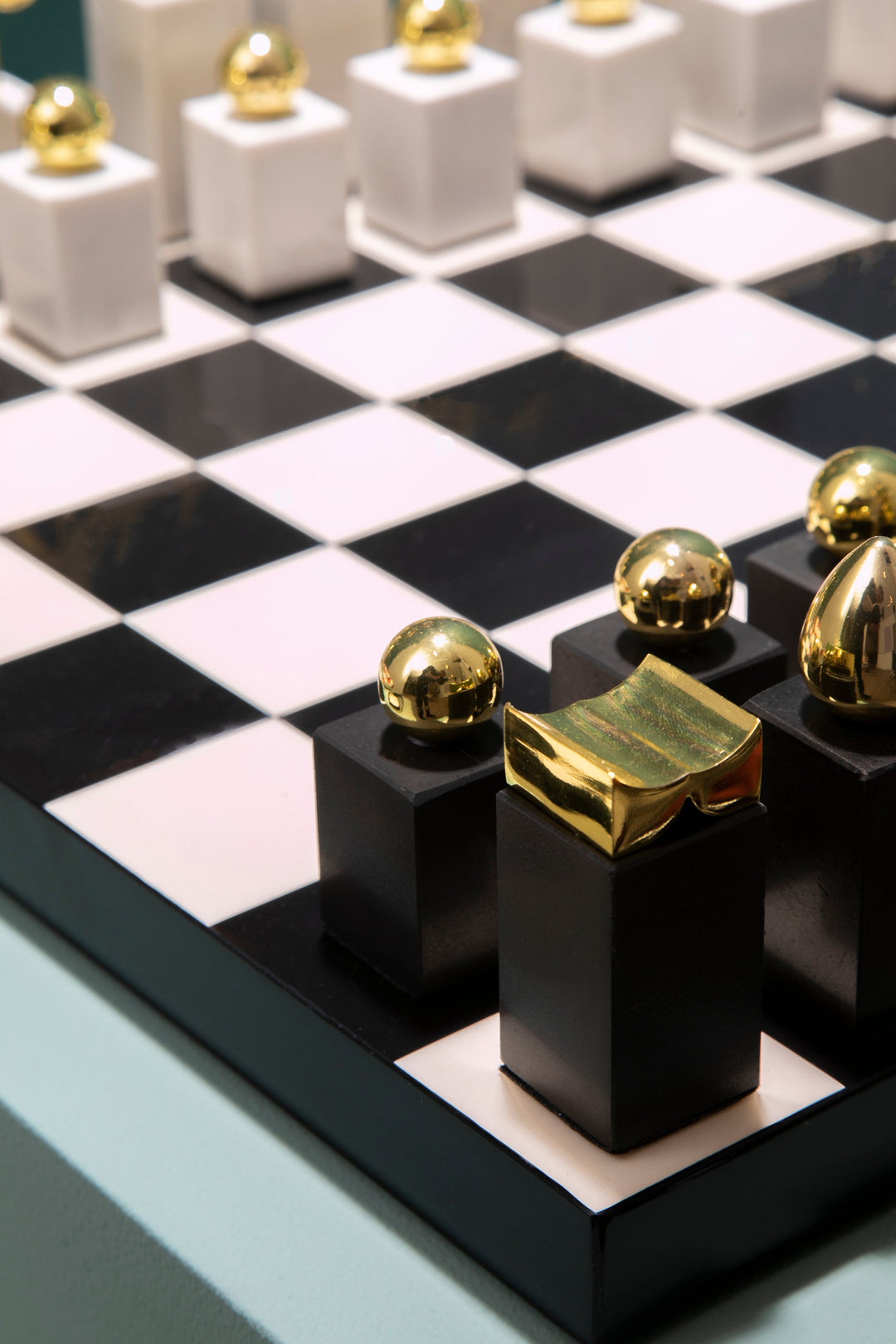 Flos Marble & Wood Chess Set