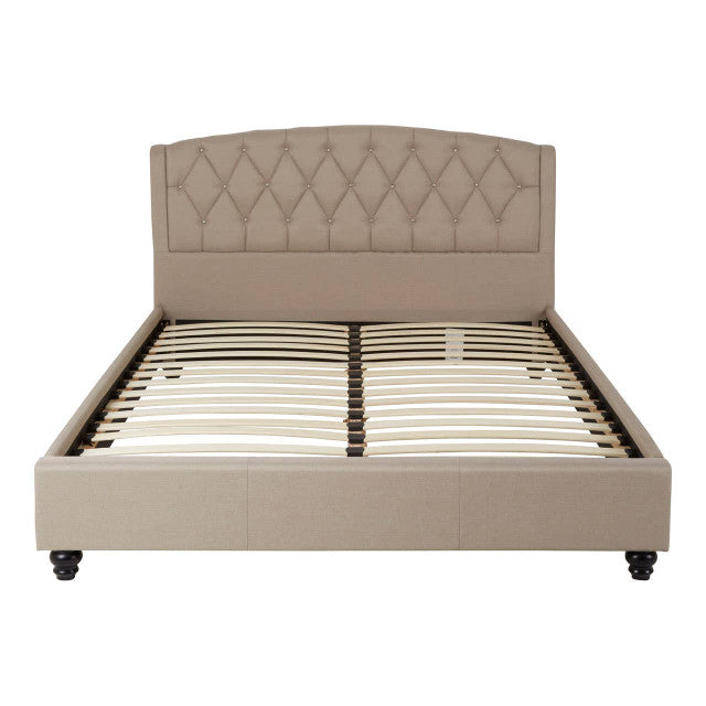 Rutherford Bed – Beige (King)