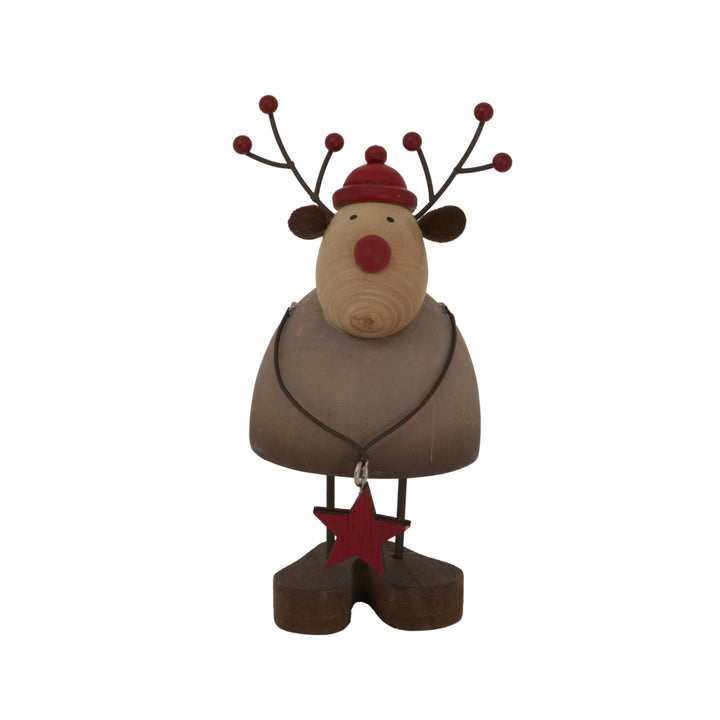 Rustic-Reindeer-With-Star-Decoration