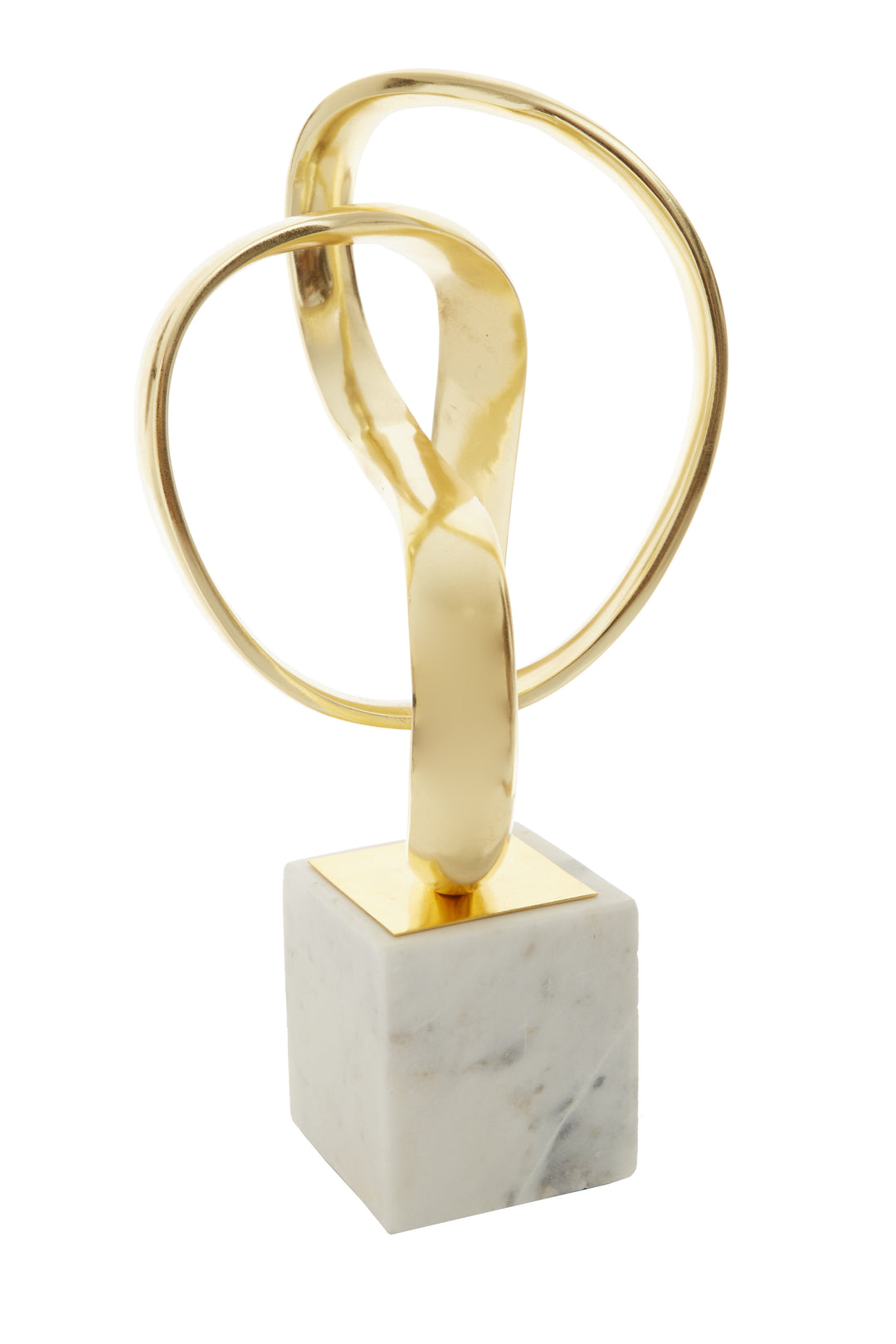 Mirano Knot Sculpture with Gold Finish