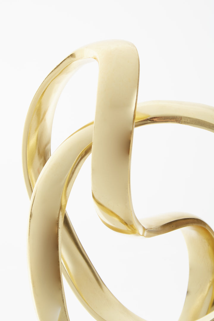 Mirano Knot Sculpture with Gold Finish