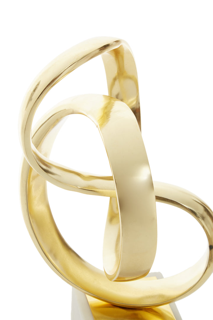 Mirano Knot Sculpture with Gold Finish