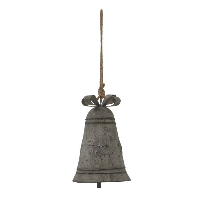 Rustic Metal Bell with Bow