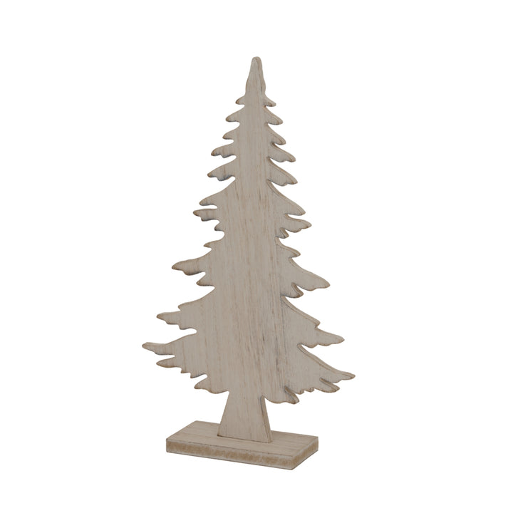 Standing Wooden Tree Ornament