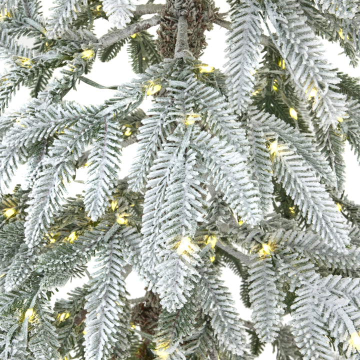 Grand Snowy Woodland Fir Pre-Lit Christmas Tree – 350 LED Lights
