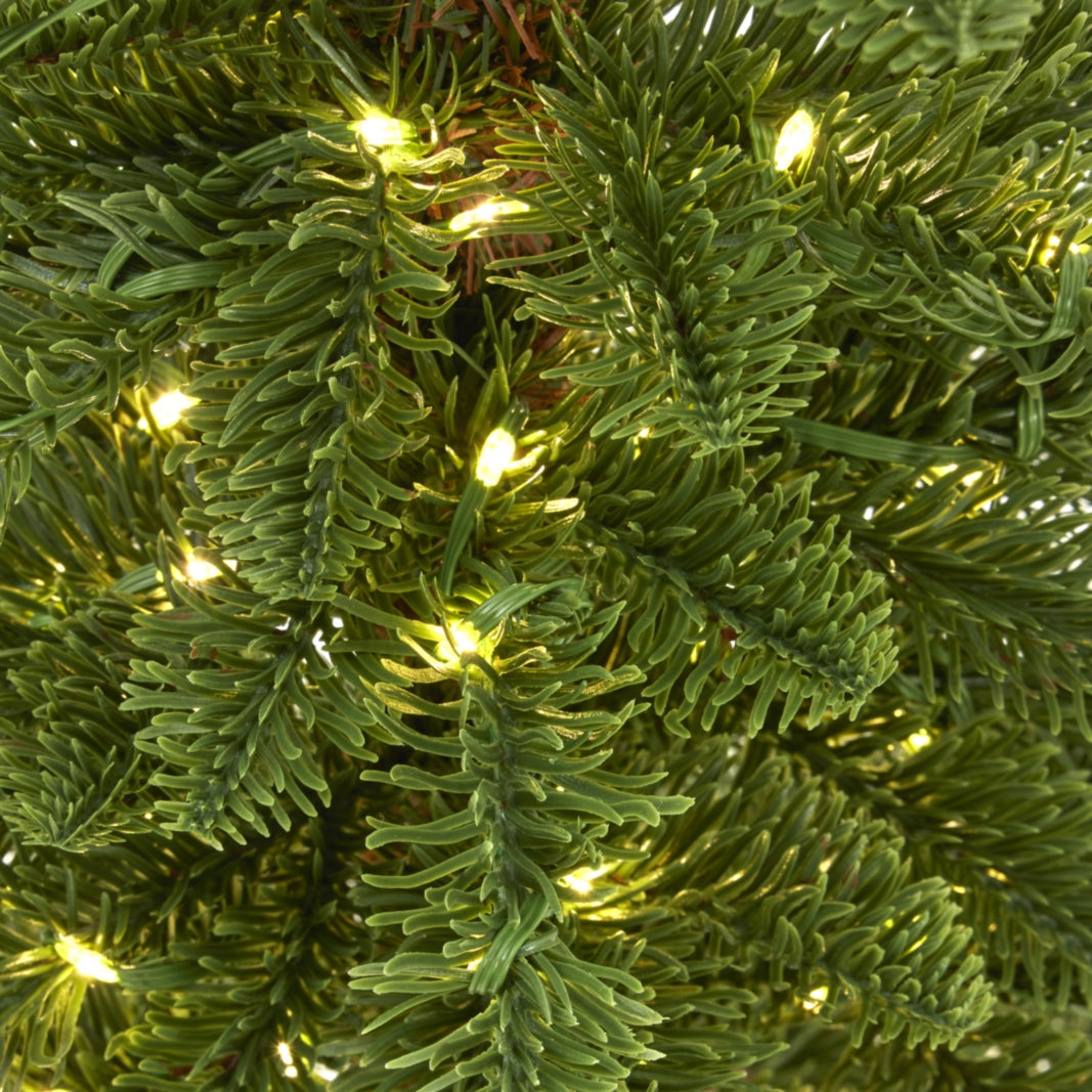 Medium Woodland Fir Pre-Lit Christmas Tree – 200 LED Lights