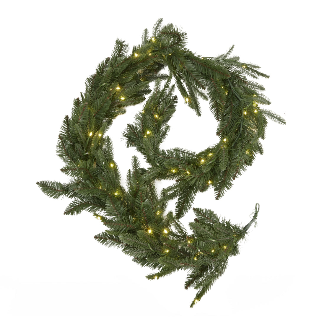 Green-Pre-Lit-Woodland-200-Led-Fir-Christmas-Garland