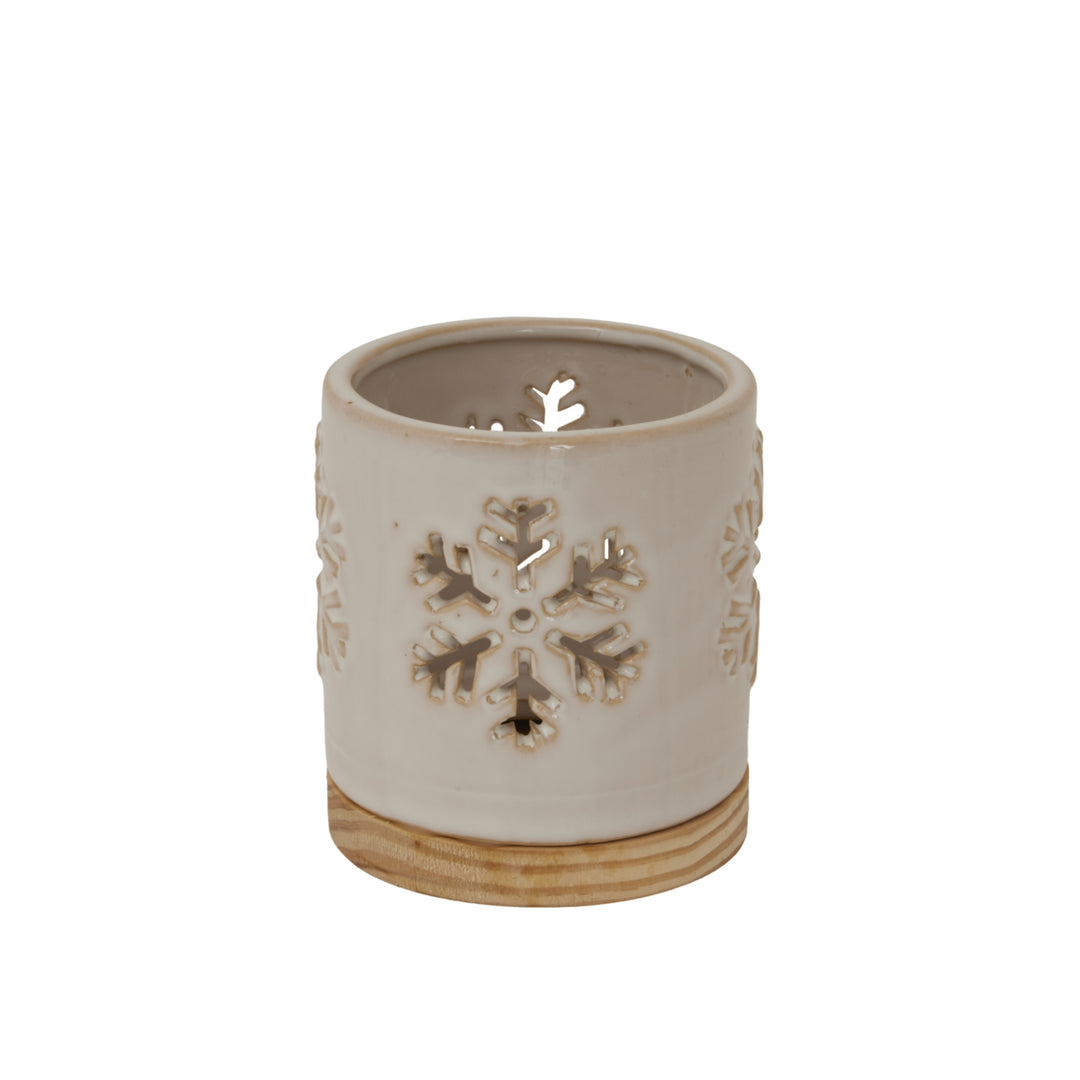 Alora-Ceramic-Snowflake-Candle-Holder-On-Wood-Base